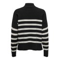 ONLY Bari Langærmet Highneck Knt - Sort