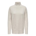 ONLY Gabriel Life Langærmet Highneck Knt - Pumice Stone