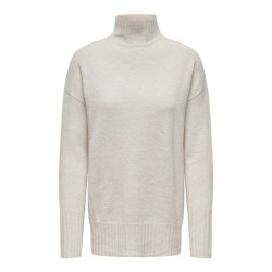 ONLY Gabriel Life Langærmet Highneck Knt - Pumice Stone