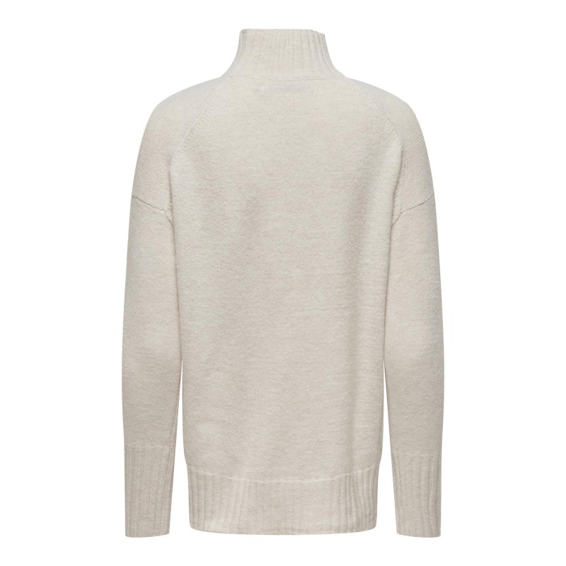 ONLY Gabriel Life Langærmet Highneck Knt - Pumice Stone