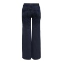 ONLY Madison Blush Højtaljede Brede Denim Tai081 - Dark Blue Denim