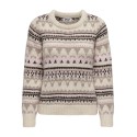 ONLY Montana Langærmet Life O-Neck Cc Knt - Hvidcap Gray