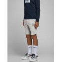 JACK & JONES Junior Shark Sweat Shorts - Light Grey Melange
