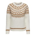 ONLY Isle Life Langærmet O-Neck Cc Knt - Cloud Dancer