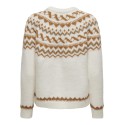 ONLY Isle Life Langærmet O-Neck Cc Knt - Cloud Dancer
