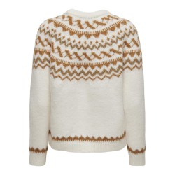 ONLY Isle Life Langærmet O-Neck Cc Knt - Cloud Dancer