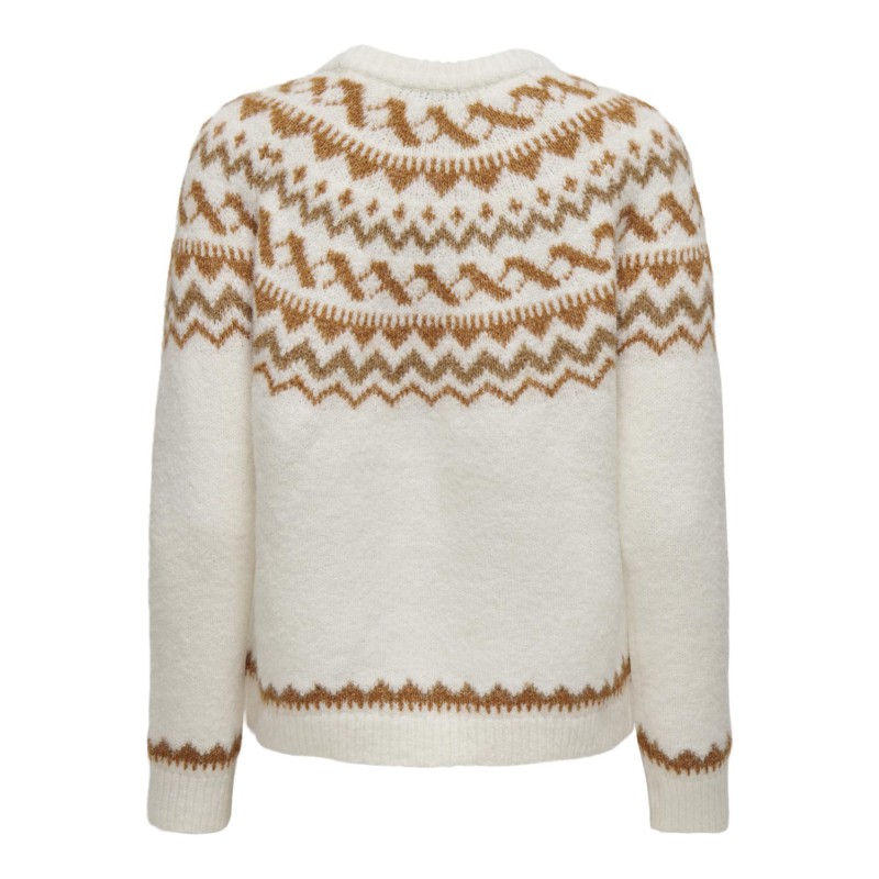 ONLY Isle Life Langærmet O-Neck Cc Knt - Cloud Dancer