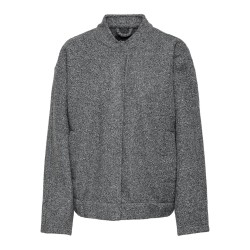 ONLY Gaia Boucle Bomber Otw Os - Dark Grey Melange