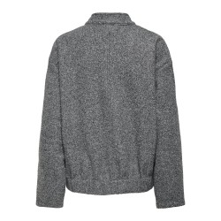 ONLY Gaia Boucle Bomber Otw Os - Dark Grey Melange