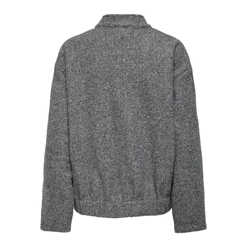 ONLY Gaia Boucle Bomber Otw Os - Dark Grey Melange
