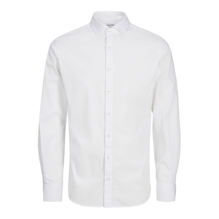 JACK & JONES JUNIOR Jjeaxel Stretch Shirt Langærmet  Junior - Hvid