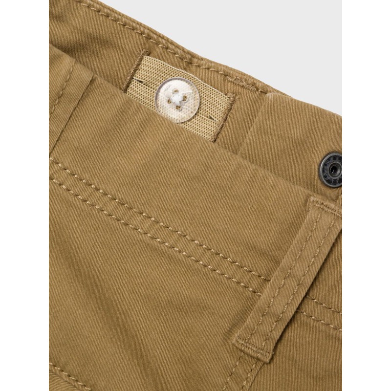 NAME IT Kids Ryan Twill Shorts - Kelp