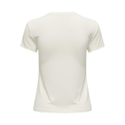 ONLY Ea S/S Top O-Neck Jrs - Cloud Dancer