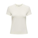 ONLY Ea S/S Top O-Neck Jrs - Cloud Dancer