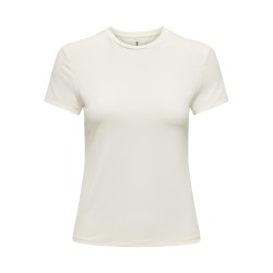 ONLY Ea S/S Top O-Neck Jrs - Cloud Dancer