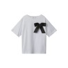 NAME IT Kids Hansa Sløjfe S/S Top - Bright White