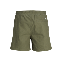 JACK & JONES Jaiden Summer Hør Blend Shorts - Dusty Olive