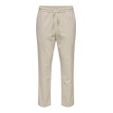 ONLY & SONS Linus Crop Hør Bukser - Silver Linning