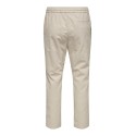 ONLY & SONS Linus Crop Hør Bukser - Silver Linning