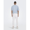 ONLY & SONS Linus Crop Hør Bukser - Bright White