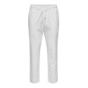 ONLY & SONS Linus Crop Hør Bukser - Bright White