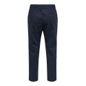 ONLY & SONS Linus Crop Hør Bukser - Dark Navy