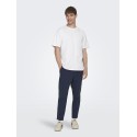 ONLY & SONS Linus Crop Hør Bukser - Dark Navy