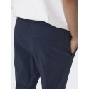 ONLY & SONS Linus Crop Hør Bukser - Dark Navy