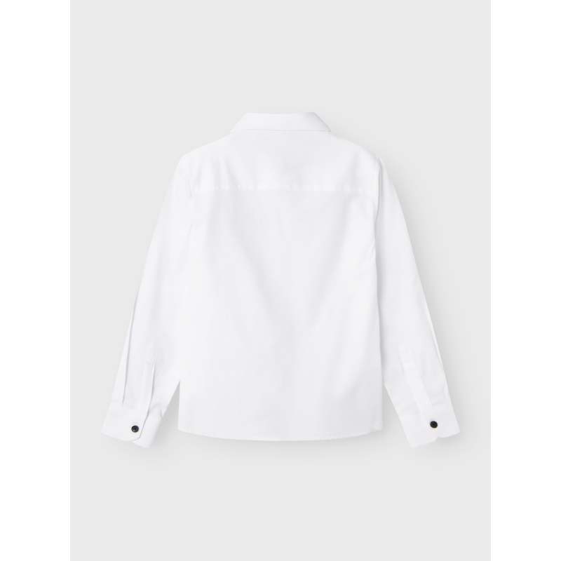 NAME IT Nkmfeshirt Langærmet Shirt - Bright Hvid