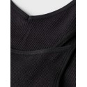 LMTD Kailey Rib Bralette 2Pack - Sort