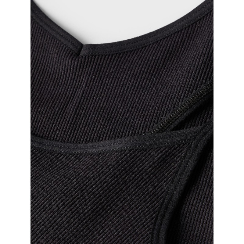 LMTD Kailey Rib Bralette 2Pack - Sort