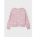 NAME IT Odekortærmeta Langærmet Knit Bf - Roseate Spoonbill