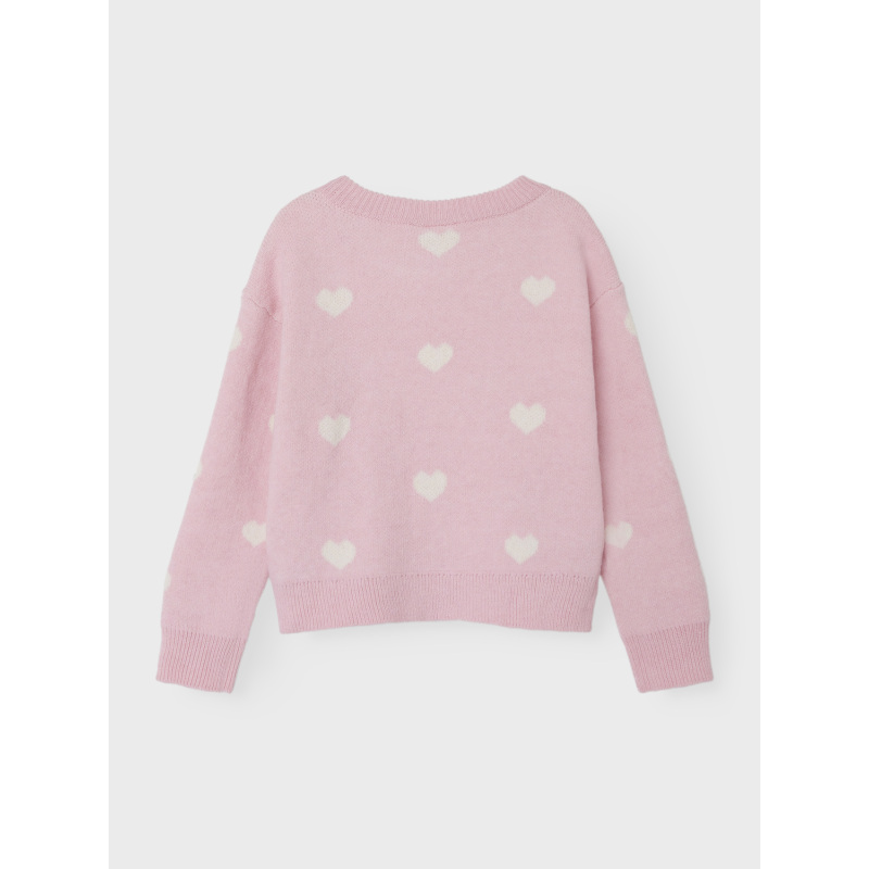 NAME IT Odekortærmeta Langærmet Knit Bf - Roseate Spoonbill