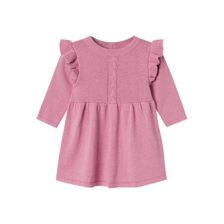 NAME IT Solille Langærmet Knit Kjole - Mauve Orchid