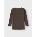 NAME IT Reese Xsl Top - Chocolate Brown