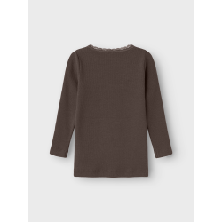 NAME IT Reese Xsl Top - Chocolate Brown