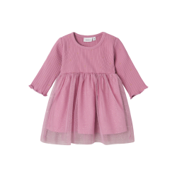 NAME IT Royanna Langærmet Kjole - Mauve Orchid