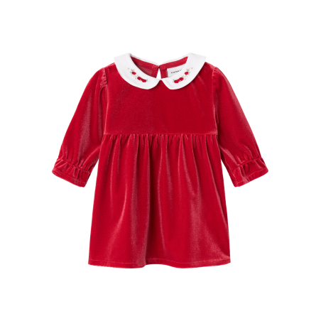 NAME IT Rinna Langærmet Vel Kjole - Jester Red