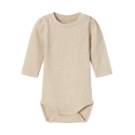 NAME IT Siclo Langærmet Body - Gilded Beige