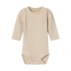 NAME IT Siclo Langærmet Body - Gilded Beige