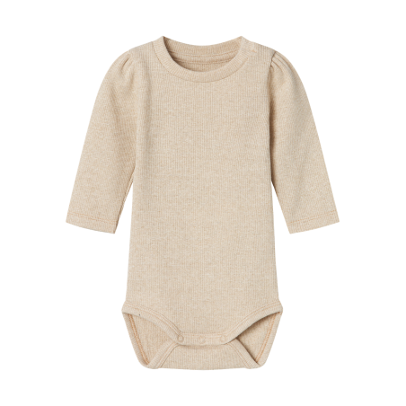 NAME IT Siclo Langærmet Body - Gilded Beige
