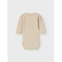 NAME IT Siclo Langærmet Body - Gilded Beige