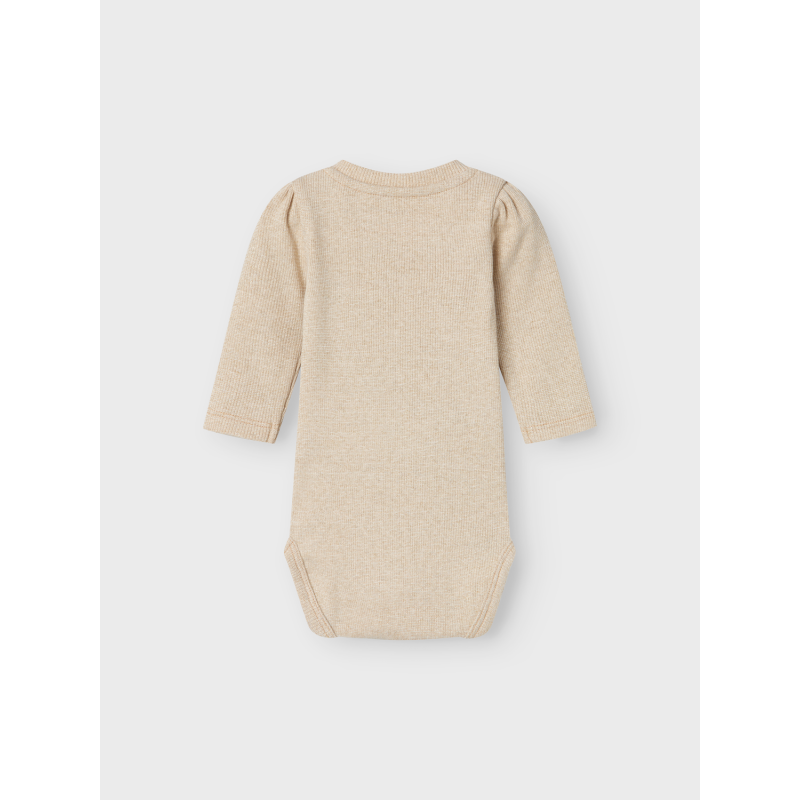 NAME IT Siclo Langærmet Body - Gilded Beige