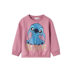 NAME IT Nyra Stitch Nreg Sweat Bru Wdi - Mauve Orchid