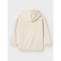 NAME IT Nkfsakko Langærmet Rlx Lang Sweat Wh Bru Box - Summer Sand