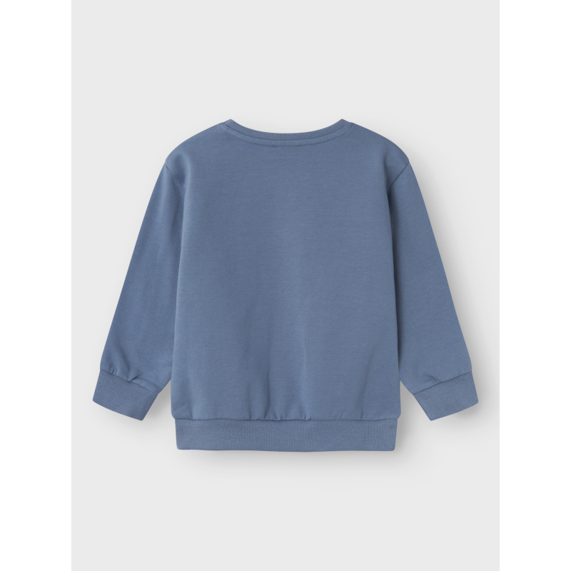 NAME IT Neil Stitch Nreg Sweat Bru Wdi - Flint Stone