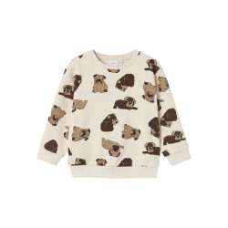 NAME IT Rasmus Nreg Sweat Bru - Peyote Melange