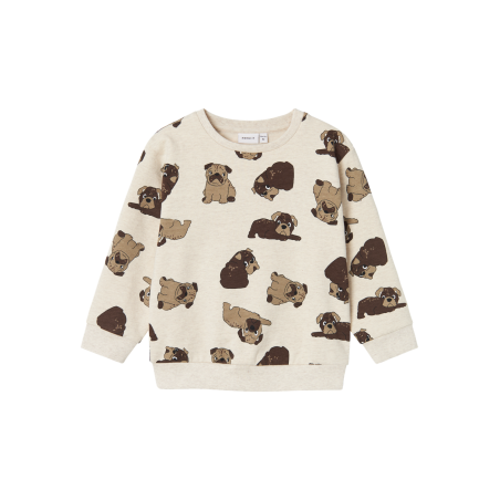 NAME IT Rasmus Nreg Sweat Bru - Peyote Melange