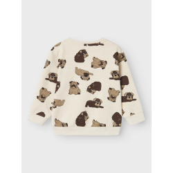 NAME IT Rasmus Nreg Sweat Bru - Peyote Melange