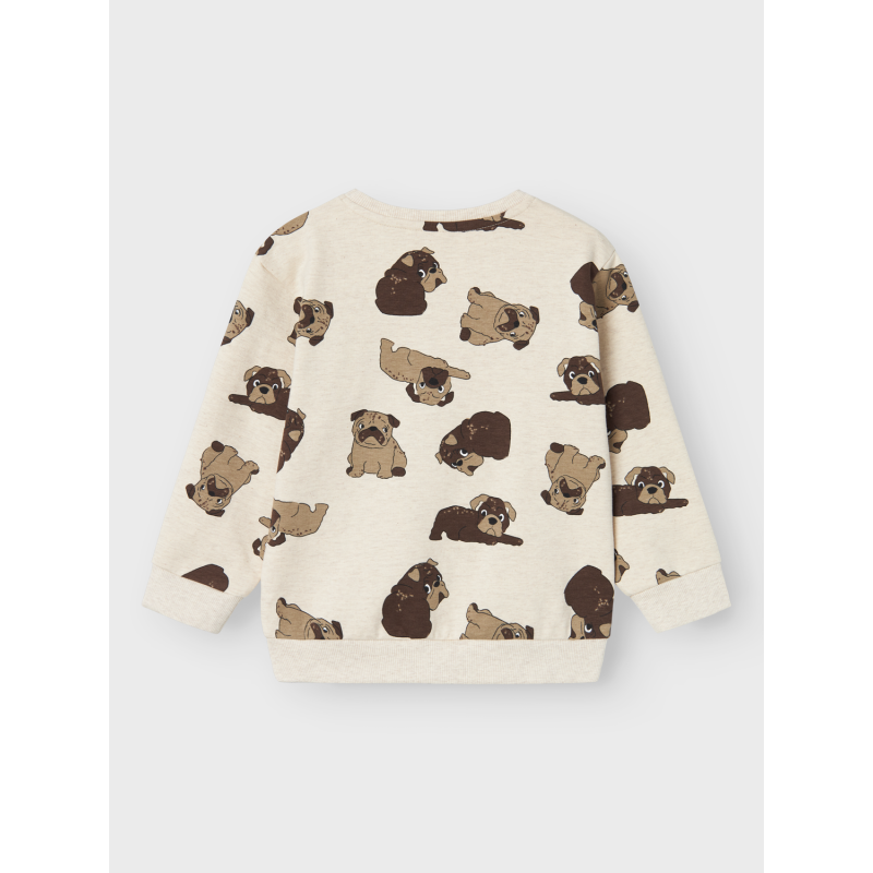 NAME IT Rasmus Nreg Sweat Bru - Peyote Melange